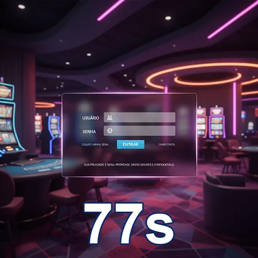 Tela de login para serviços VIP na 77s.