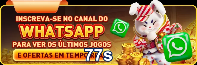 Promoção no WhatsApp do 77s com jogos e ofertas instantâneas.