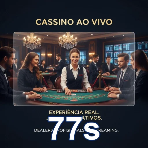 Jogadores interagindo em cassino ao vivo no site 77s.