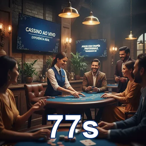 Jogadores se divertem em jogos de cassino no 77s.