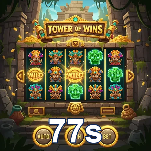 Aposte em 'Tower of Wins' no 77s, com símbolos chamativos.