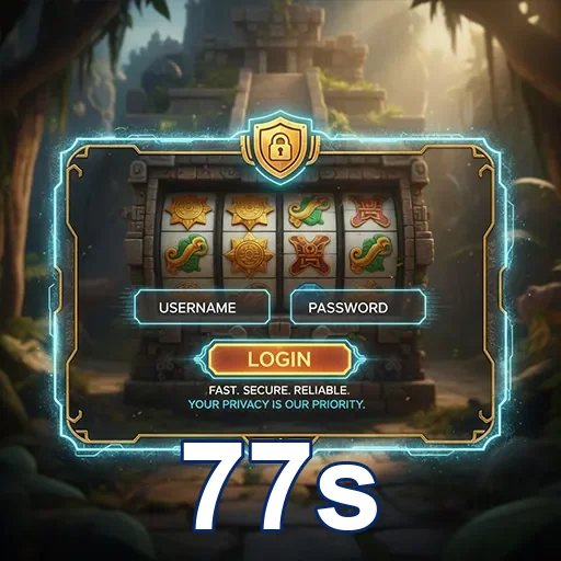 Tela de login da plataforma 77s para eventos VIP.